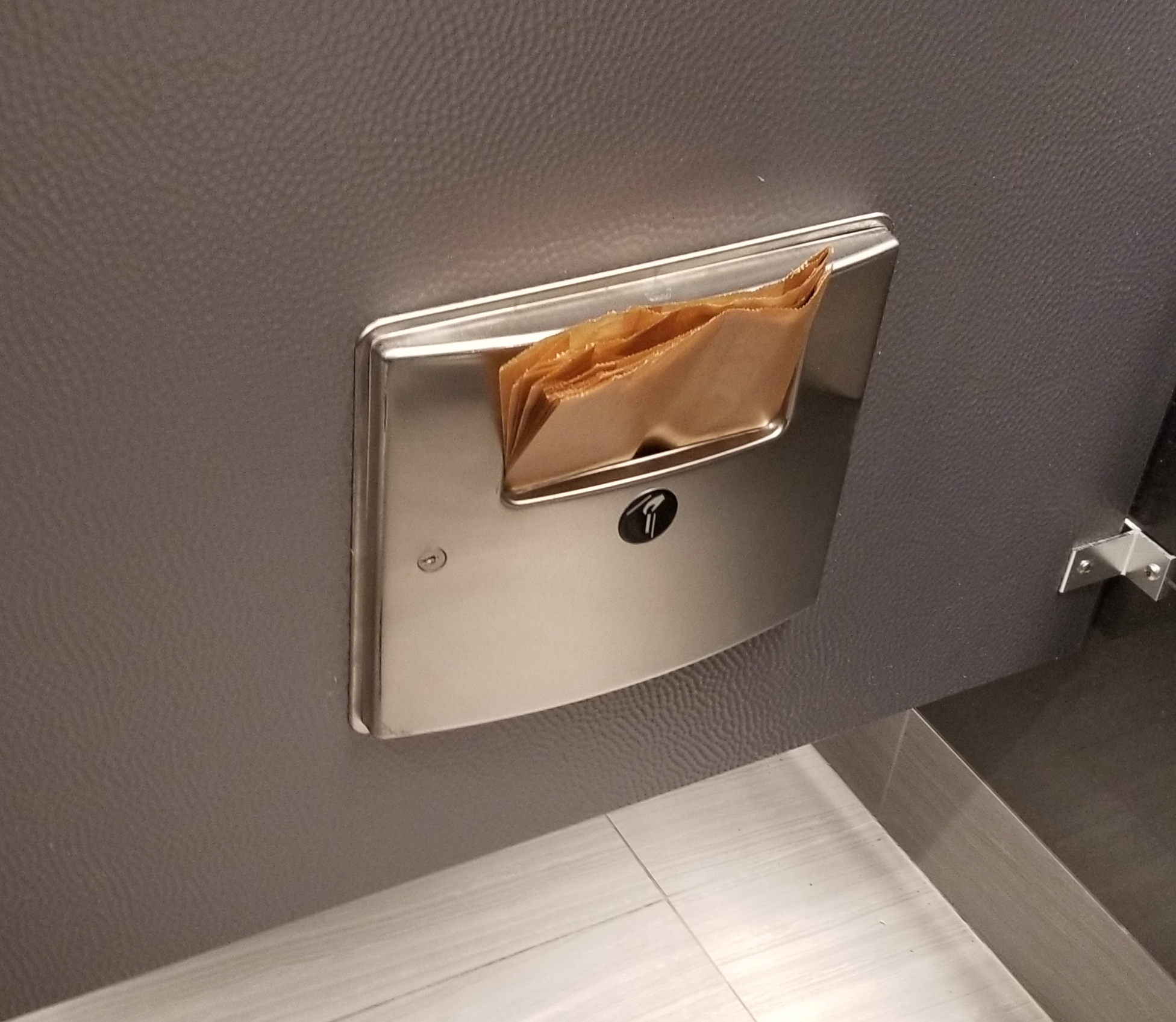 Sanitary Bin in the Men's Stall